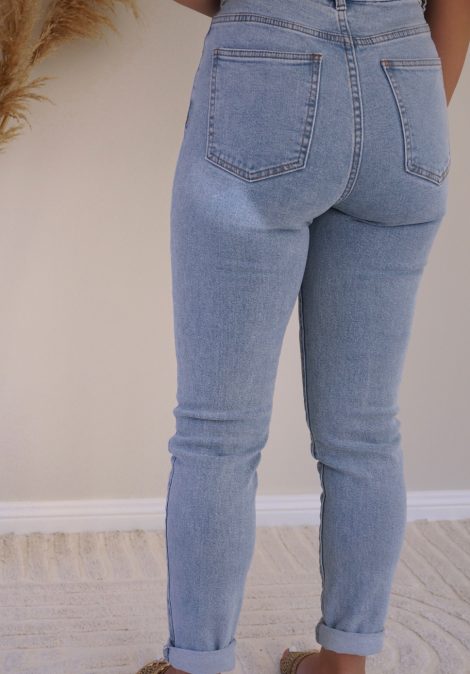 High Rise Light Wash Lilly Jeans